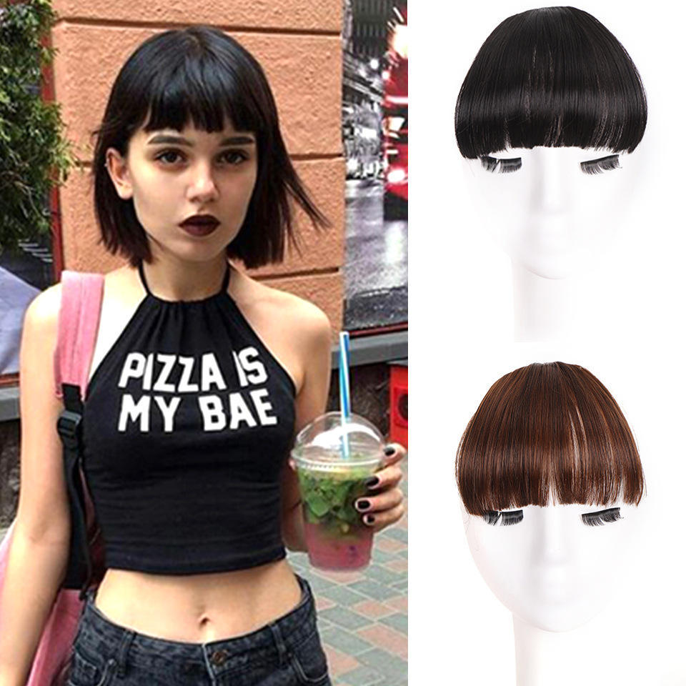 Sintētiskie mati sieviešu gaisa vasaras komiksi dabiskie sejas konturēšanas matu ielāpi_voghion.com