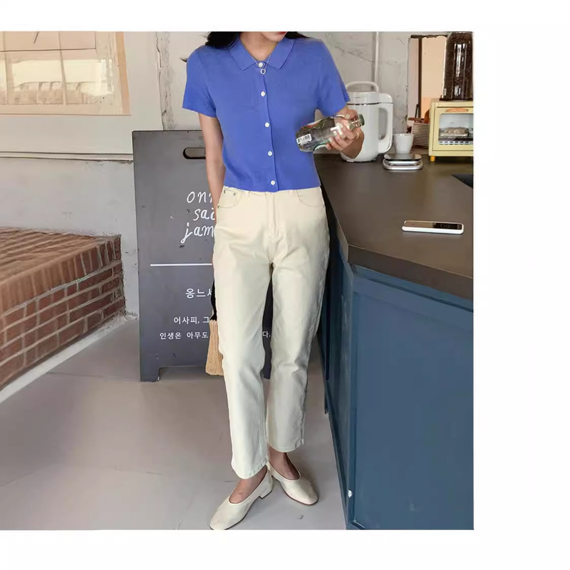 Special offer does not return thirteen lines of women's sweater cardigan women's lapel thin sweater short sleeve top women's 2790 Special offer does not return thirteen lines of women's sweater cardigan women's lapel thin sweater short sleeve top women's 2790