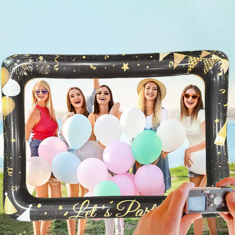 Оптовая утолщение экологически чистый ПВХ праздничная вечеринка реквизит креативная ручная фотосессия надувная фоторамка