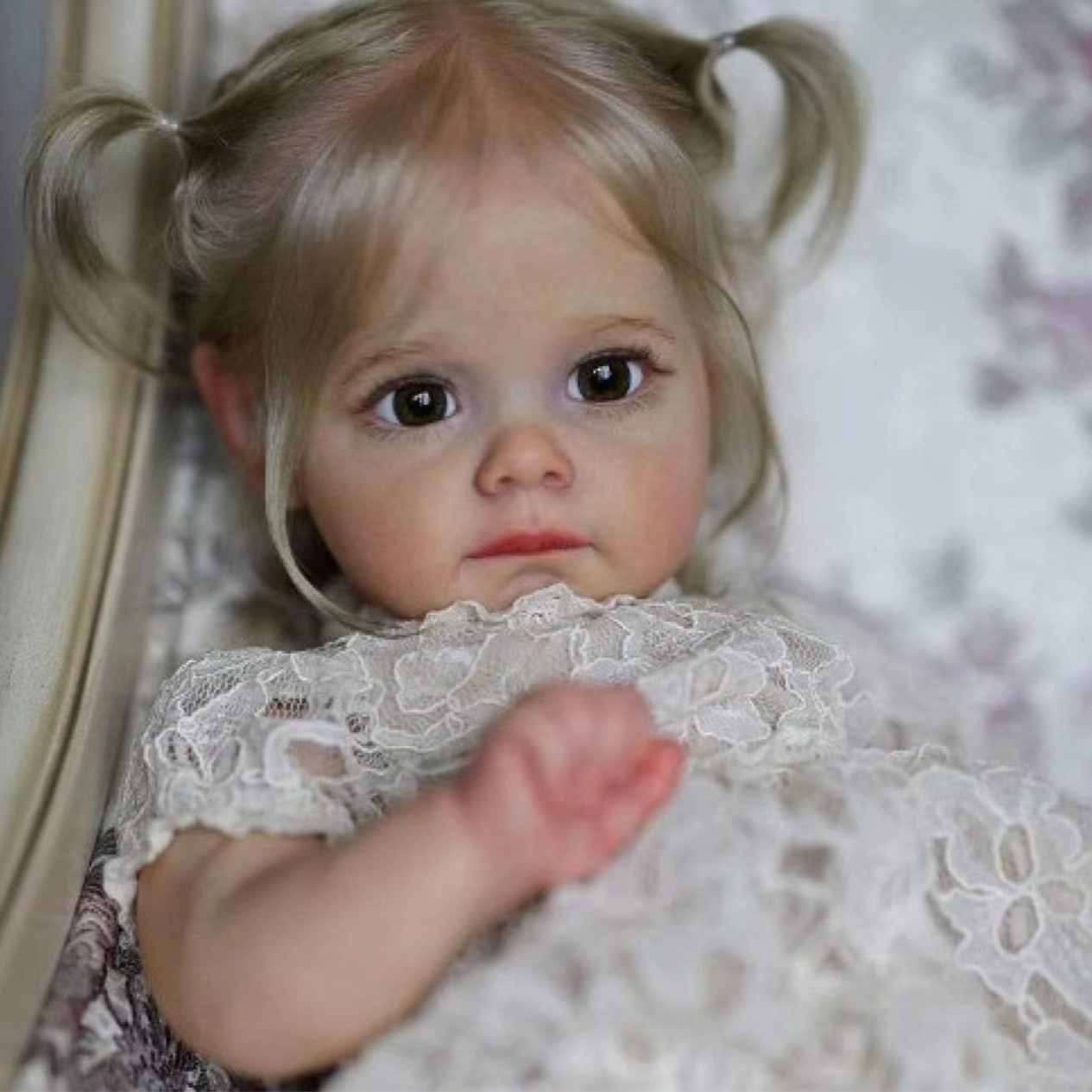 Muñeca Reborn de Simulación Niña de Vinilo Pintado en 3D a Mano para Niños