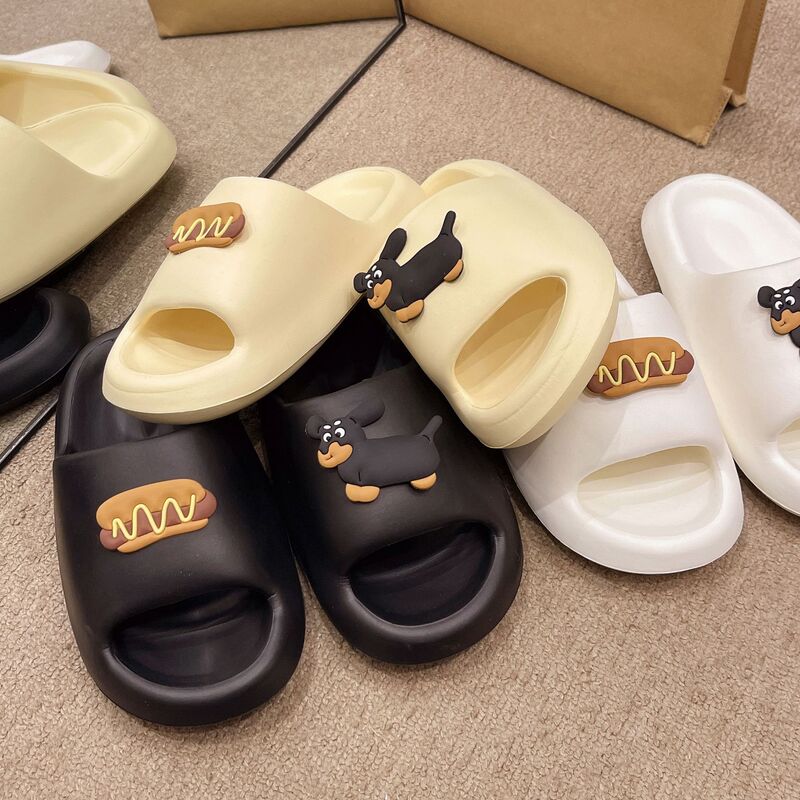 Summer Simple Soft-Soled Non-Slip Odorless Slippers, Eva Slippers with a Stepping-On-Clouds Feel, Suitable for Home and Outdoor Use, Bathroom Slippers for Women