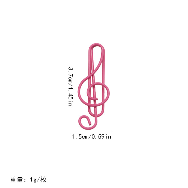 Nuevos productos 21 notas de color clips pet línea de plástico encapsulado de alto tono de música pin con fábrica de embalaje en stock