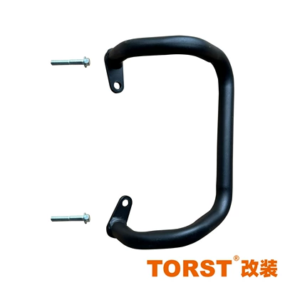 front and rear bumper | Motorcycle bumper - black-exhaust-bar