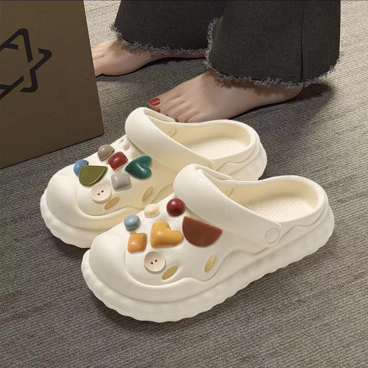 Zuecos de EVA para mujer plataforma gruesa verano