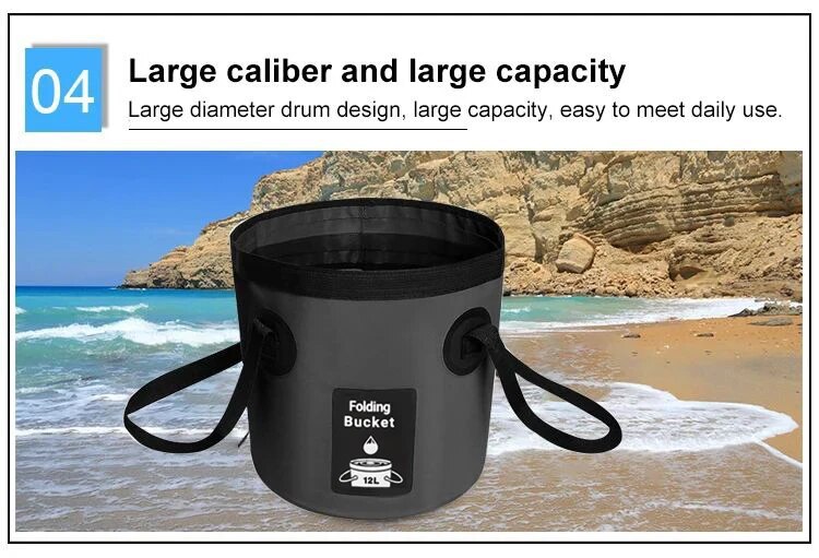Hot outdoor convenient box, car wash integrated molding fishing bucket, folding water bucket_voghion.com