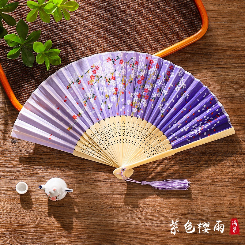 中国風扇子古風扇子漢服女性チャイナドレスダンスダンス児童学生は夏に折り畳み扇子を持ち歩いている|undefined