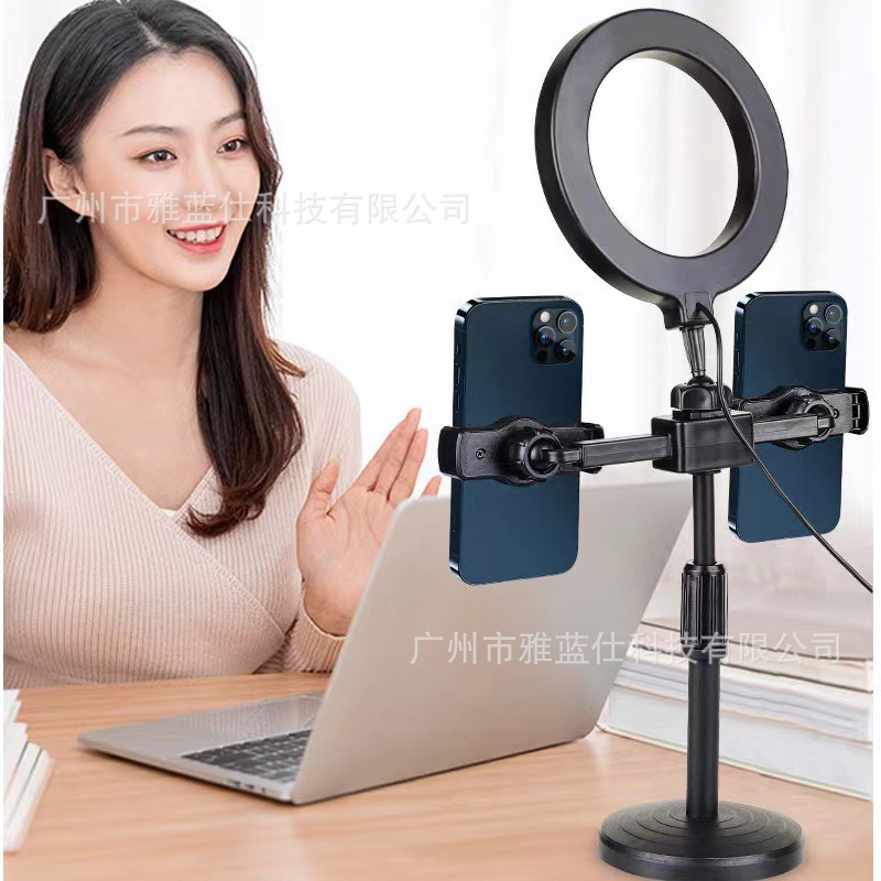 Desktop 6 inch live LED ring light selfi...