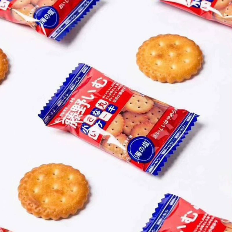 藤野一村 Japanese sea salt egg custard round biscuits crispy salty biscuits snacks Japanese round biscuits