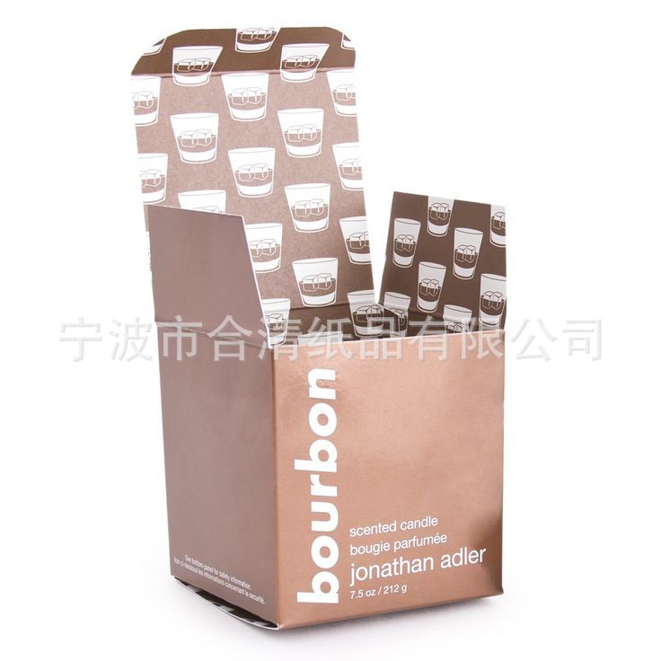 金卡闪卡烫金彩盒蜡烛杯子包装彩盒