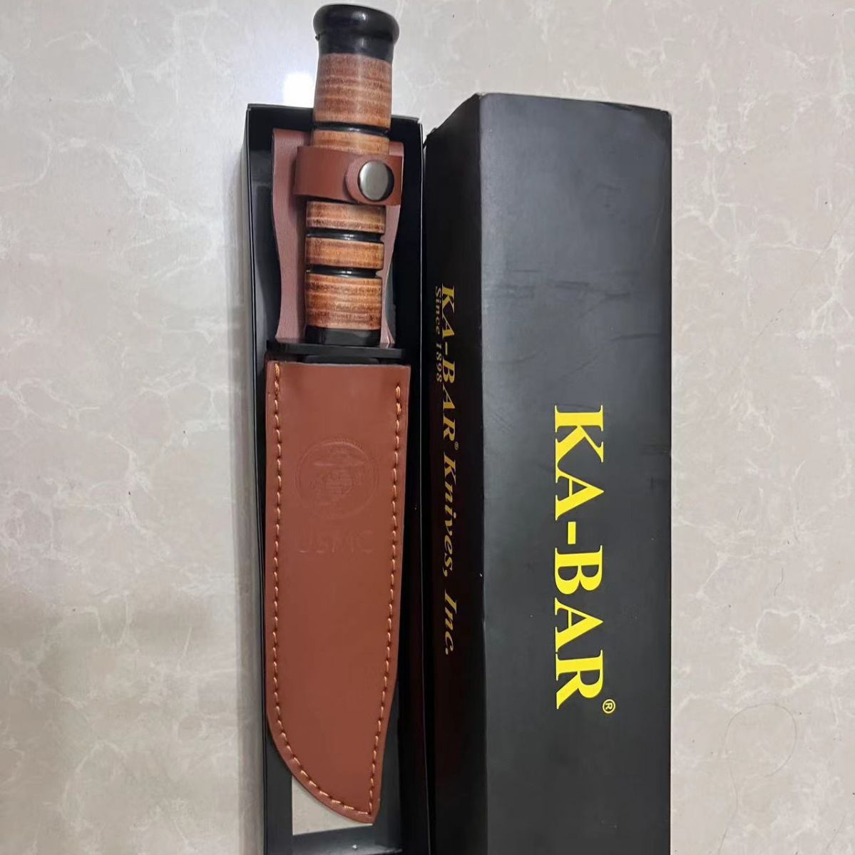 刀具配件牛皮套卡巴随身便携户外防身刀具高硬度加厚耐磨刀具刀套