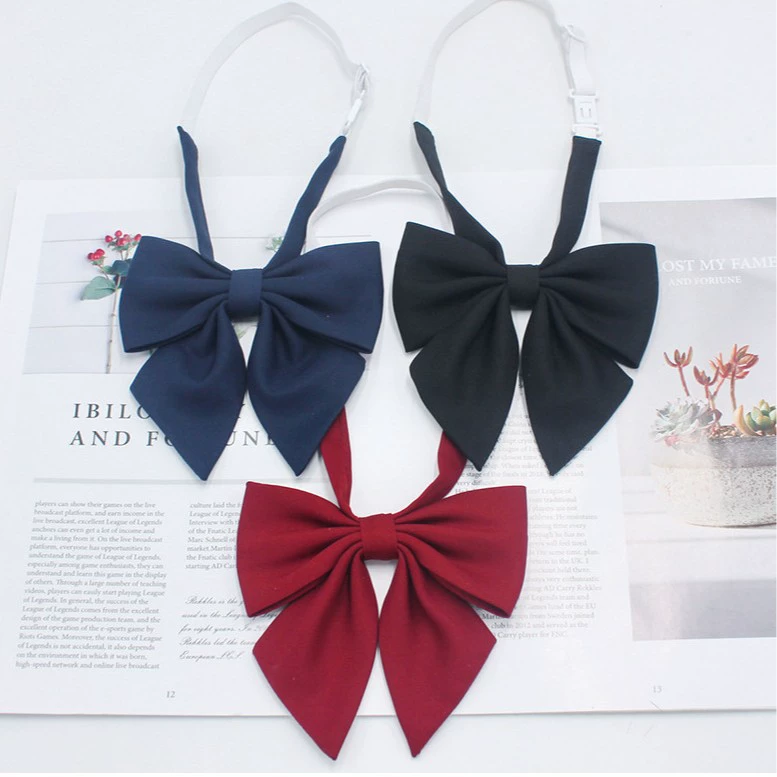 Новая японская Униформа JK однотонная галстук-бабочка с кончиком корня пера галстук-бабочка сладкий милый маленький кончик корня пера 5 видов цветов