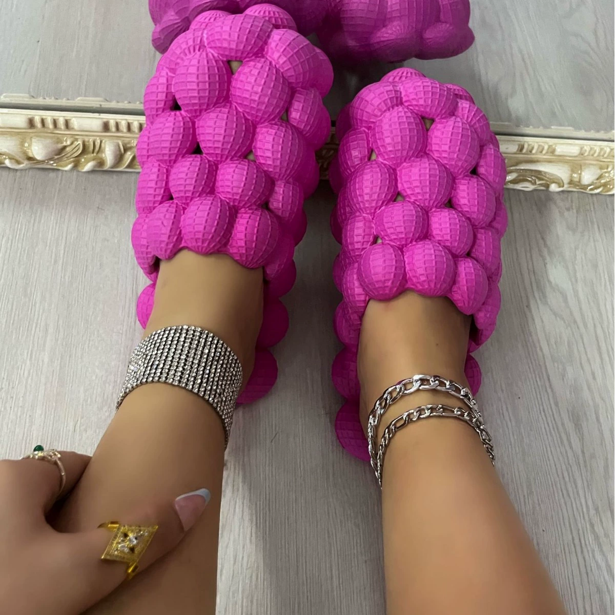 Пляжные шлепки из EVA Peanut, летние повседневные слипы, размеры 35–44, 4 цвета