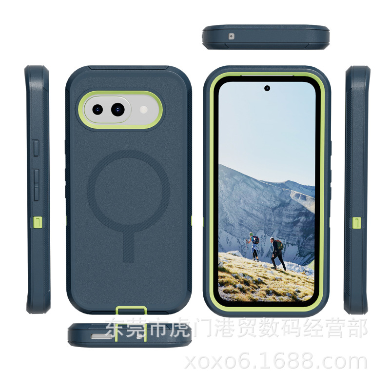 Google pixel9 A 磁気 3 耐性携帯電話保護カバー Magsafe 落下防止携帯電話ケースに適した新しいモデル|undefined