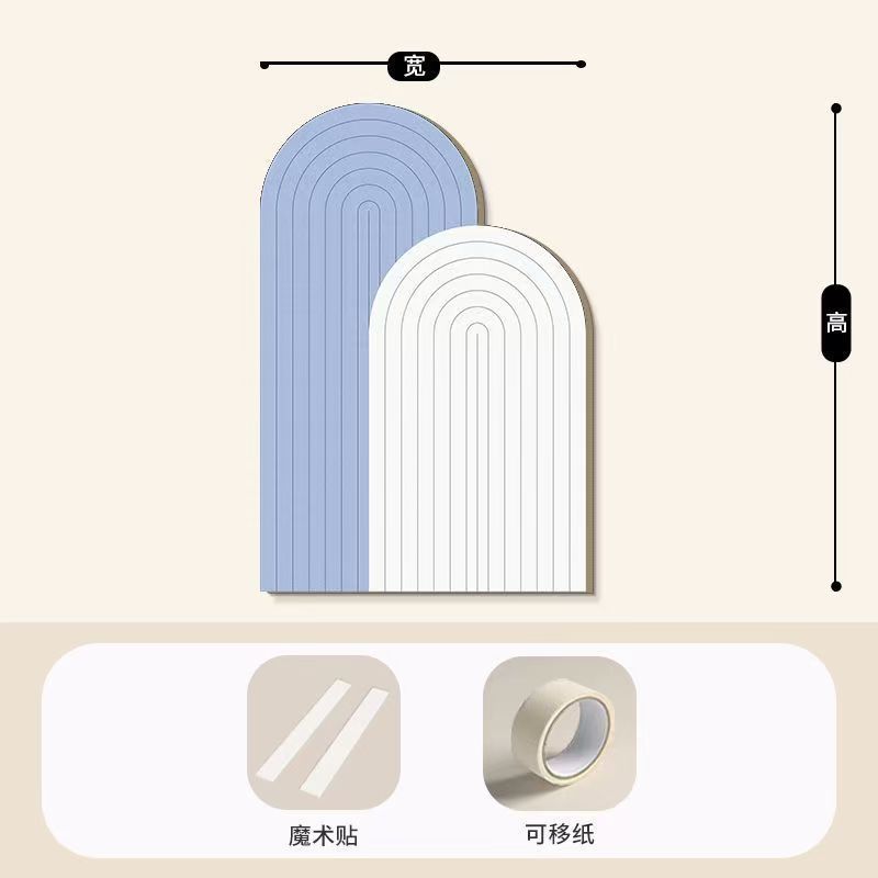 毛毡墙贴护墙板遮丑装饰软包客厅墙面布置防撞防脏神器背景墙自贴|undefined