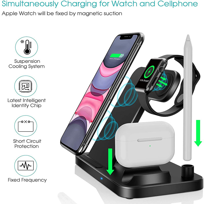 4-in-1 Wireless Charger White