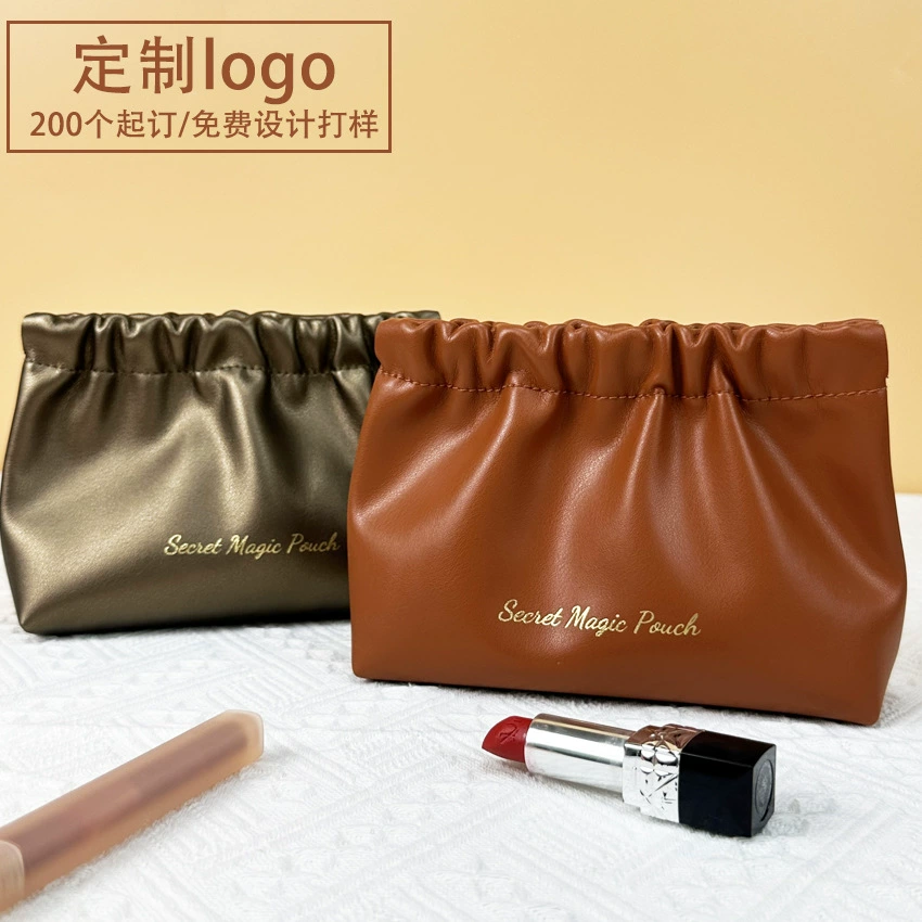 Заводская новая портативная косметическая сумка автоматическая закрытая помада кабель для хранения данных мешок большой емкости водонепроницаемый PU для мытья