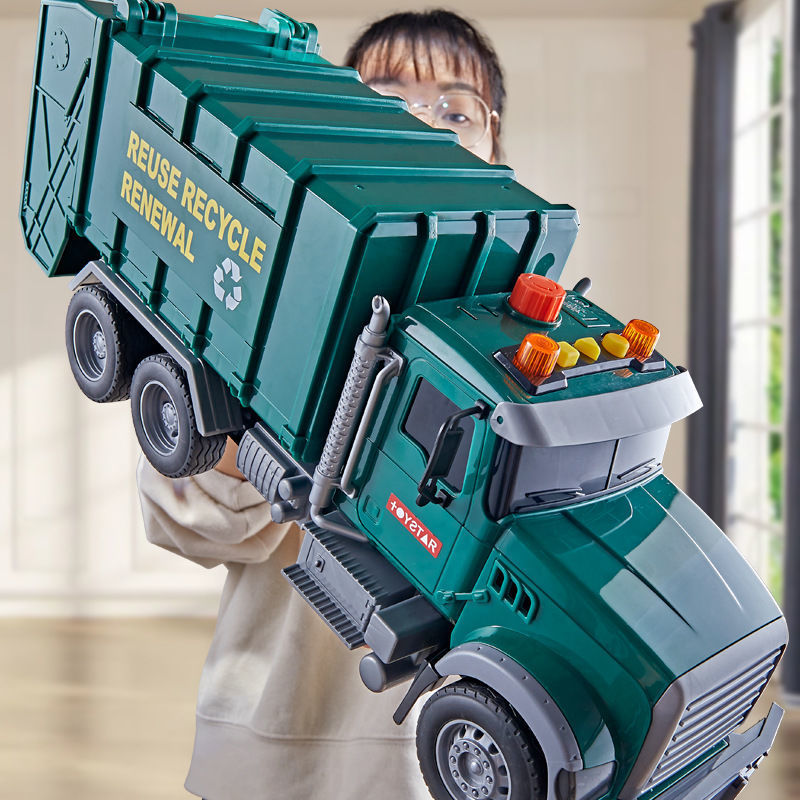 Super large Garbage truck children Toys garbage classification Sanitation trucks Cleaning car clean and remove simulation Model boy