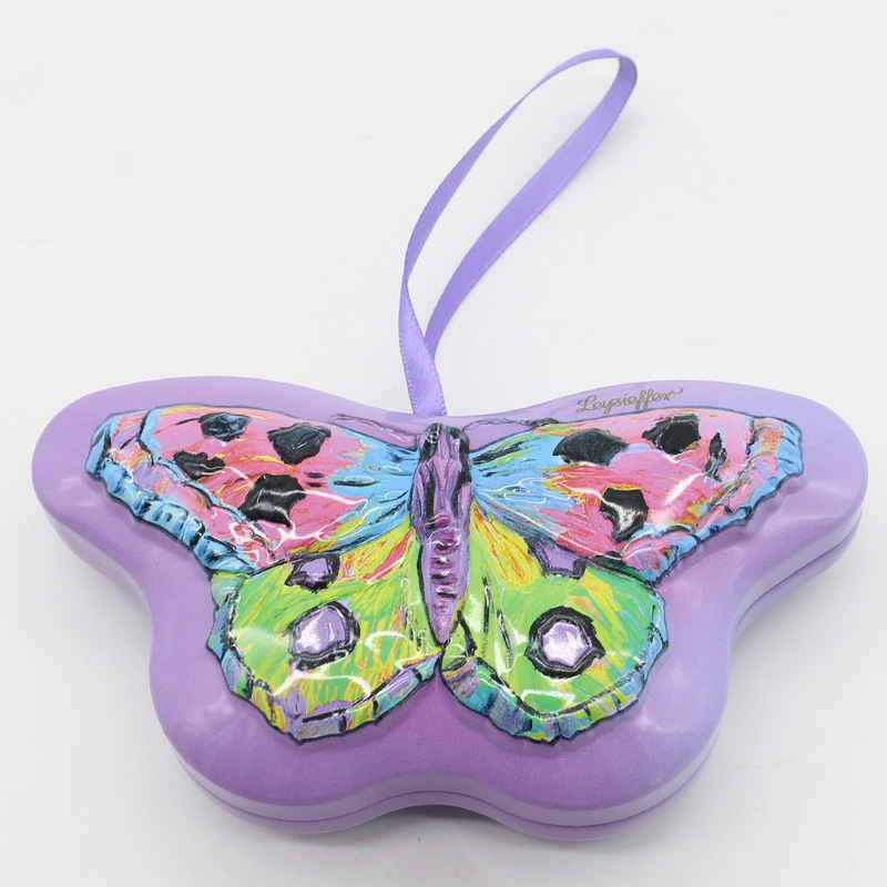 惊喜罐盲盒蝴蝶铁盒马口铁盒礼品包装盒糖果盒甜品圣诞节庆铁盒厂