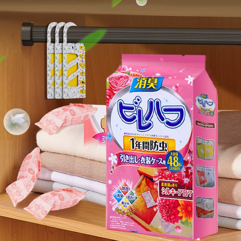 Японский нафталин гардероб дезодорирующий и ароматная одежда насекомых-доказательство плесени-доказательство мешок влагостойкий ароматический мешок дезодорирующий насекомых-репеллент таракан-доказательство