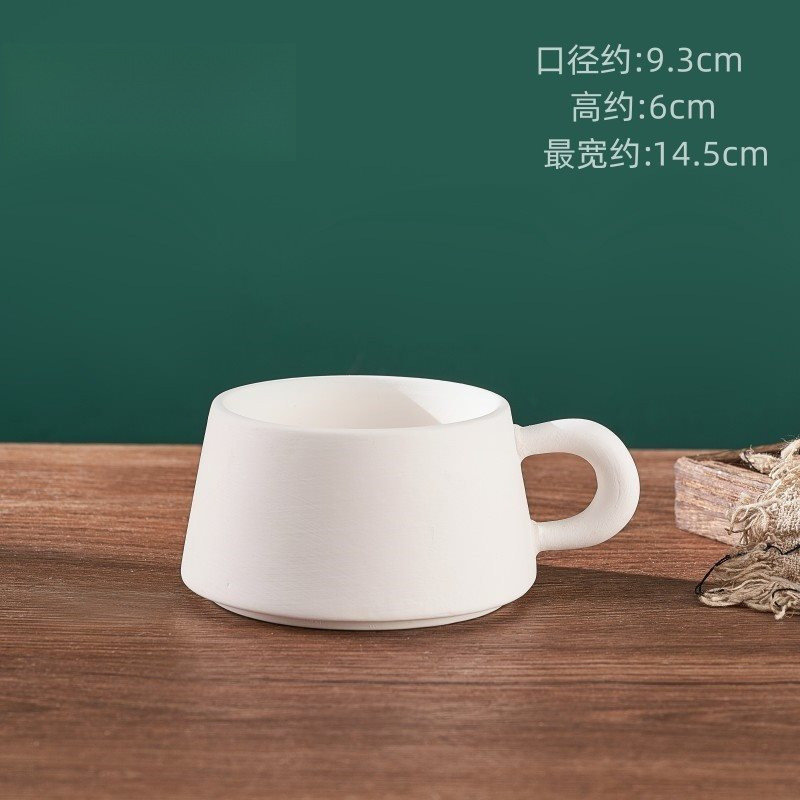 景徳鎮無地カップ陶器 diy 手作り釉下色白胚塗装マグカップ手描き高白粘土無地カップ|undefined