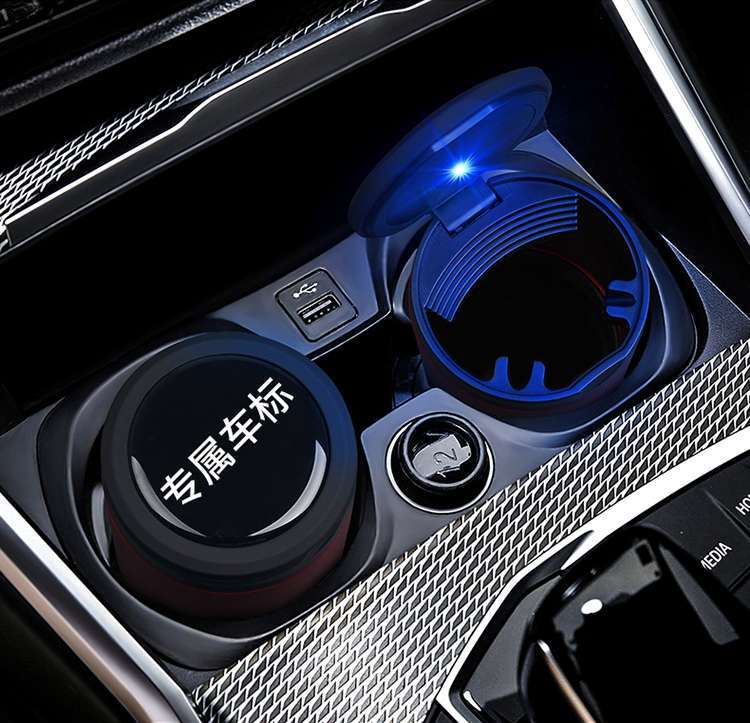 Skoda Octavia Kamiq Kodiaq Superb Karoq Rapid Spaceback Car Ashtray with Led Light