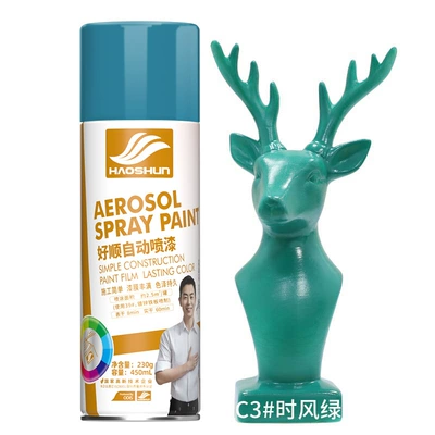 Haoshun automatic painting hand-cranked Avtomobil boyası - shi-feng-green450ml230g