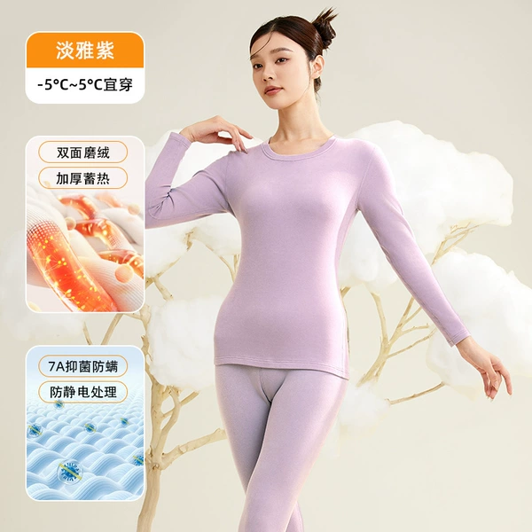 Women's round neck suit-elegant purple-2001