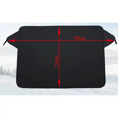 Car sunshade, front windshield sun visor, universal sunshade for front windshield, snow shield (Car snow shield) - magnetic-snow-shield-with-6-magnets-1-piece-bulk-discounts-available