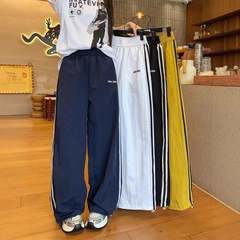 美式辣妹速干工装裤女撞色设计感宽松裤子休闲显瘦长裤运动裤