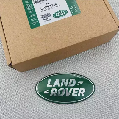 Land Rover car emblem lettering, Aurora, Range Rover, Executive, Sport, Discovery 45, Freelander, Range Rover emblem stickers, front and rear lettering stickers (Car logo) - standard-china-net-standard-green-background-silver-standard