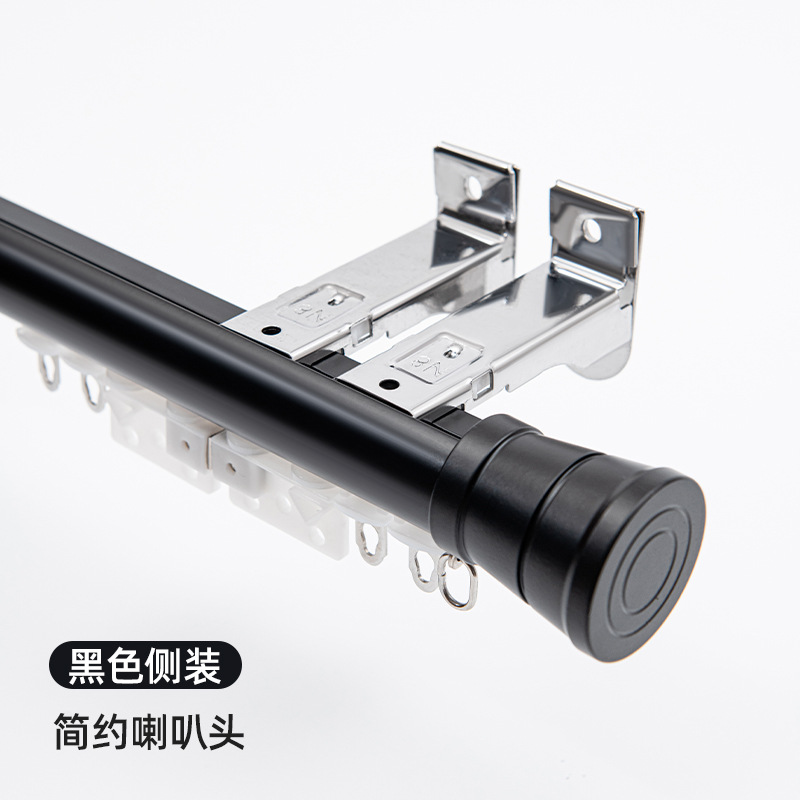 Simple speaker model---black-single pole-side mounting