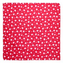 【专业生产】 义乌国际加拿大白底小枫叶全棉方巾树叶图案大头巾