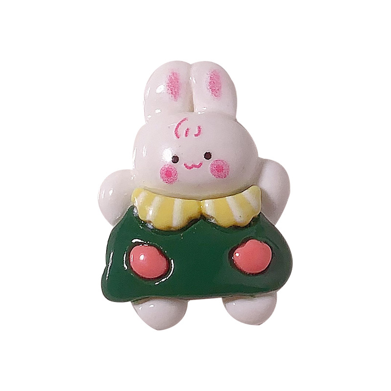 Nueva excursión de primavera conejo bricolaje accesorios de resina pegamento crema para teléfonos móviles accesorios para el cabello colgantes agujeros hebilla de zapatos materiales hechos a mano