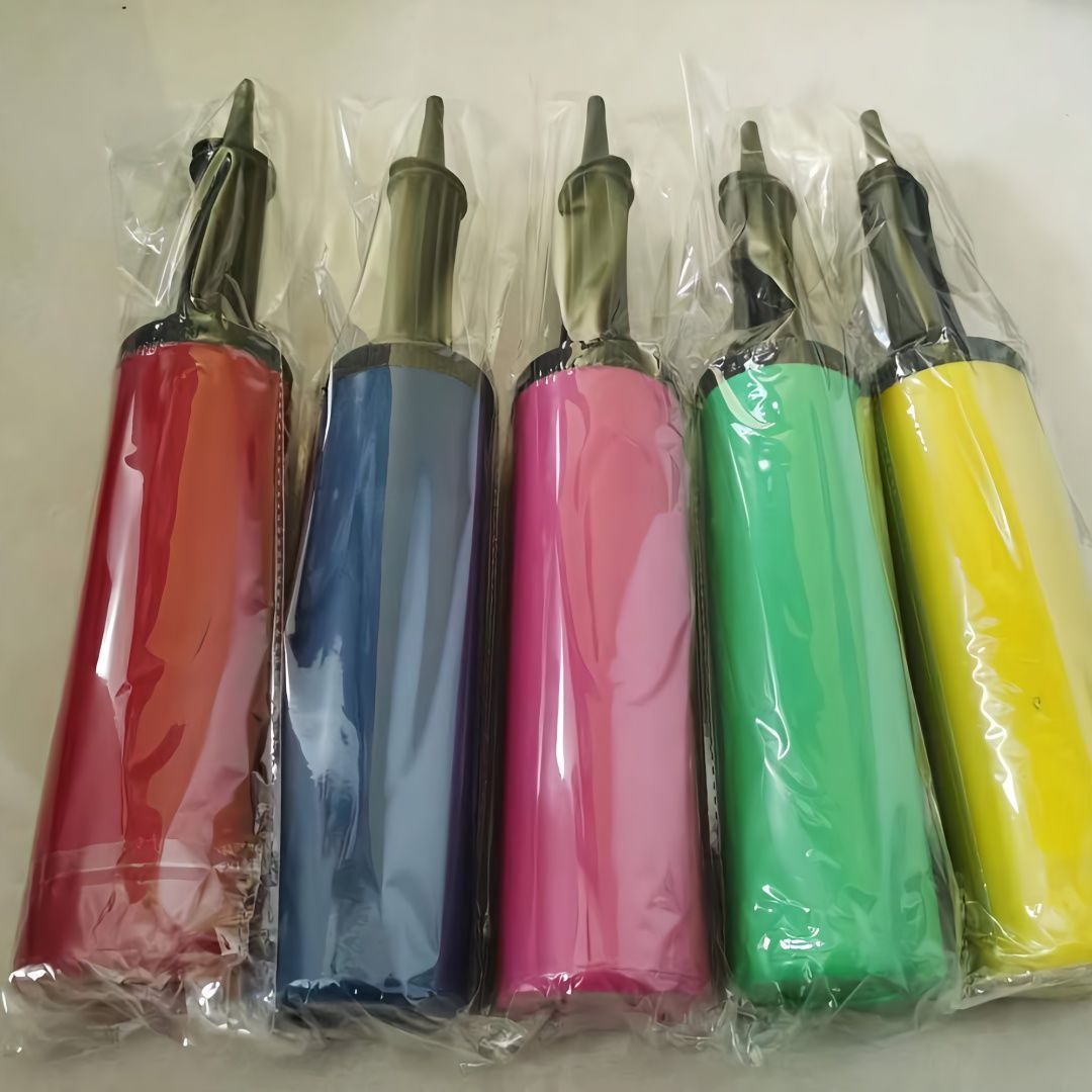 气球打气筒游泳圈网红波波长条铝膜充气手动脚踩式神器