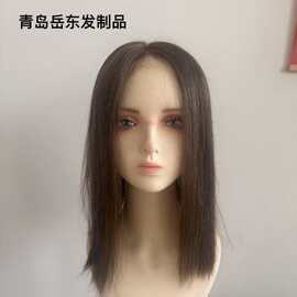 青岛工厂全手织医疗硅胶头套真人辫发抗菌网底