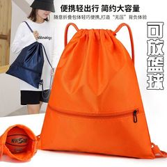 防水巾着ポケット巾着バックパック男性と女性のためのカジュアルバックパック大容量バスケットボールバッグボールバッグトラベルバッグ収納袋