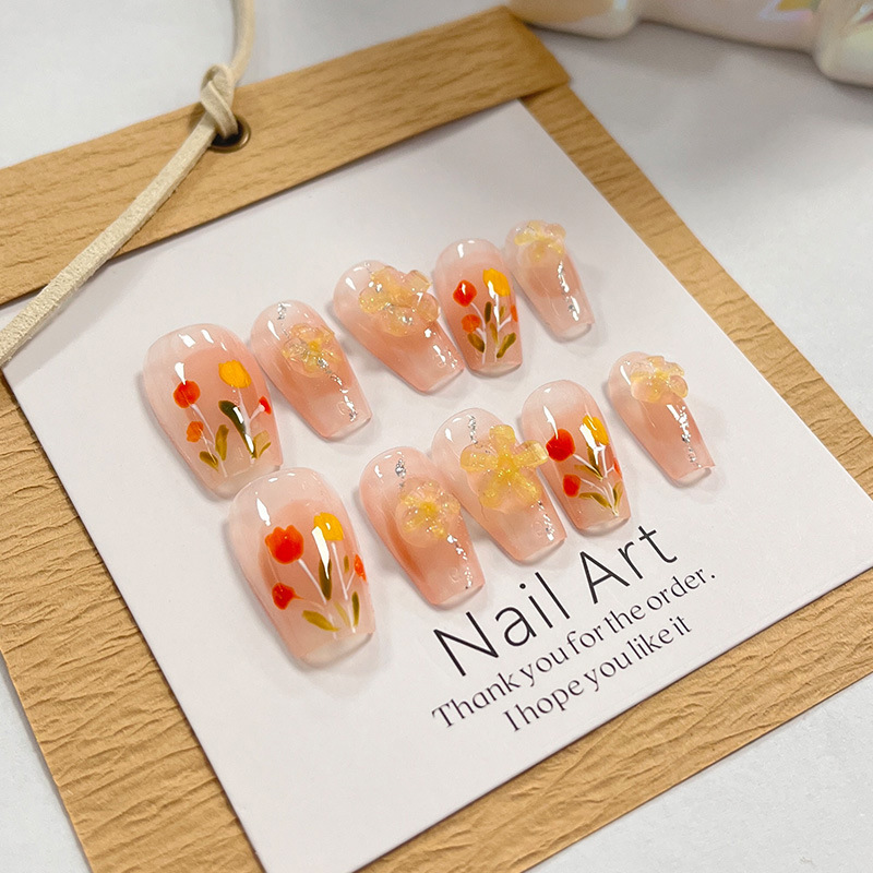 Kaiman desgaste hecho a mano uñas desmontable Internet celebridad diamante mariposa uñas pieza de uñas hecho a mano luz lujo avanzado parche de uñas