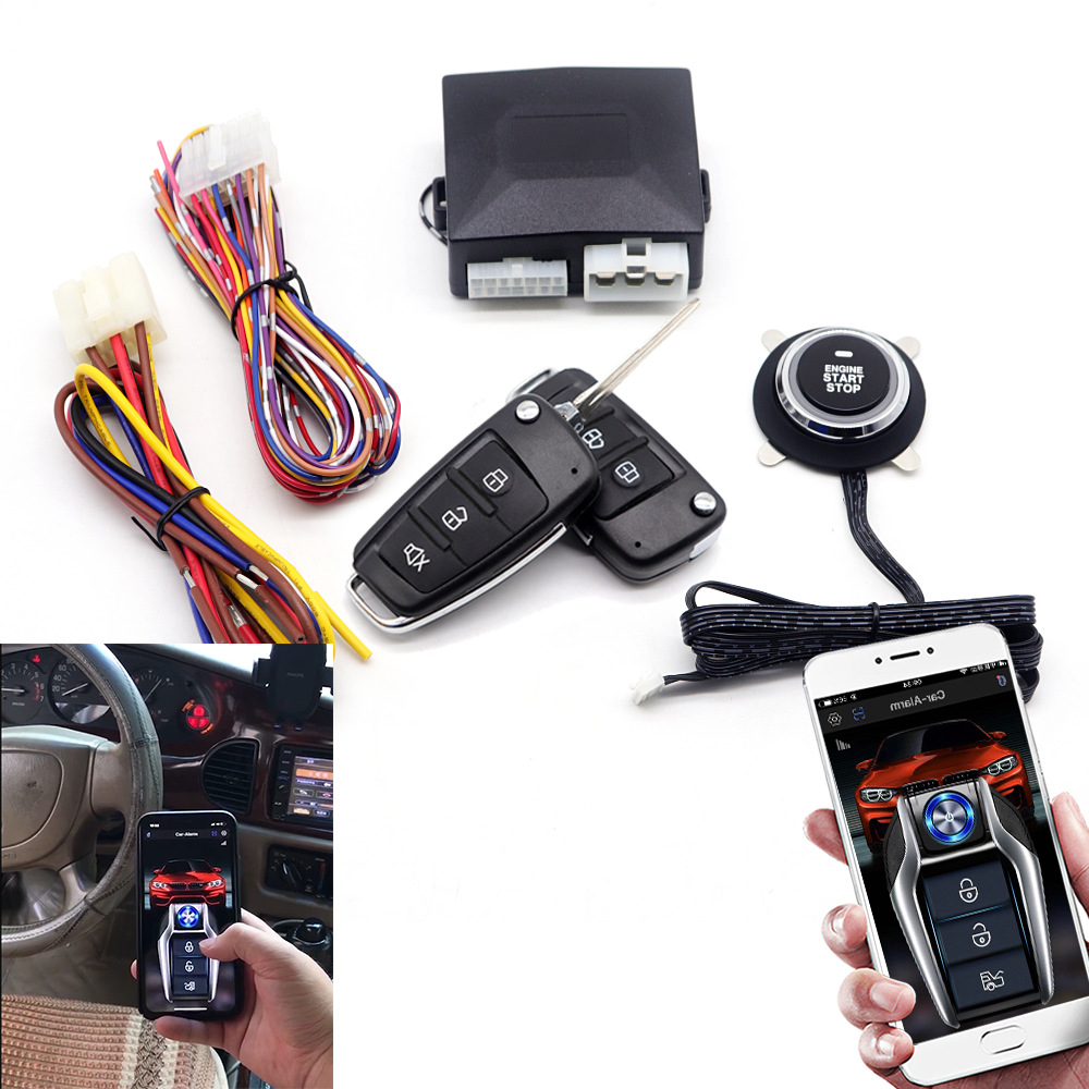 [Exclusively For Foreign Trade]Car One-click Start Modified12 VUniversal Mobile Phone APPControlled Car Remote Start Kit