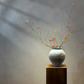 海虹景品山归来树枝仿真假花绿植禅意中式摆件轻奢高端桌面装饰