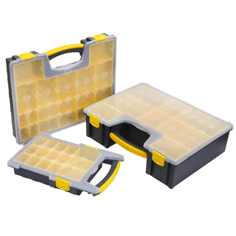 다기능 멀티 그리드 플라스틱 액세서리 상자 부품 상자 부품 나사 분류 보관 작은 상자 도구 상자 휴대용