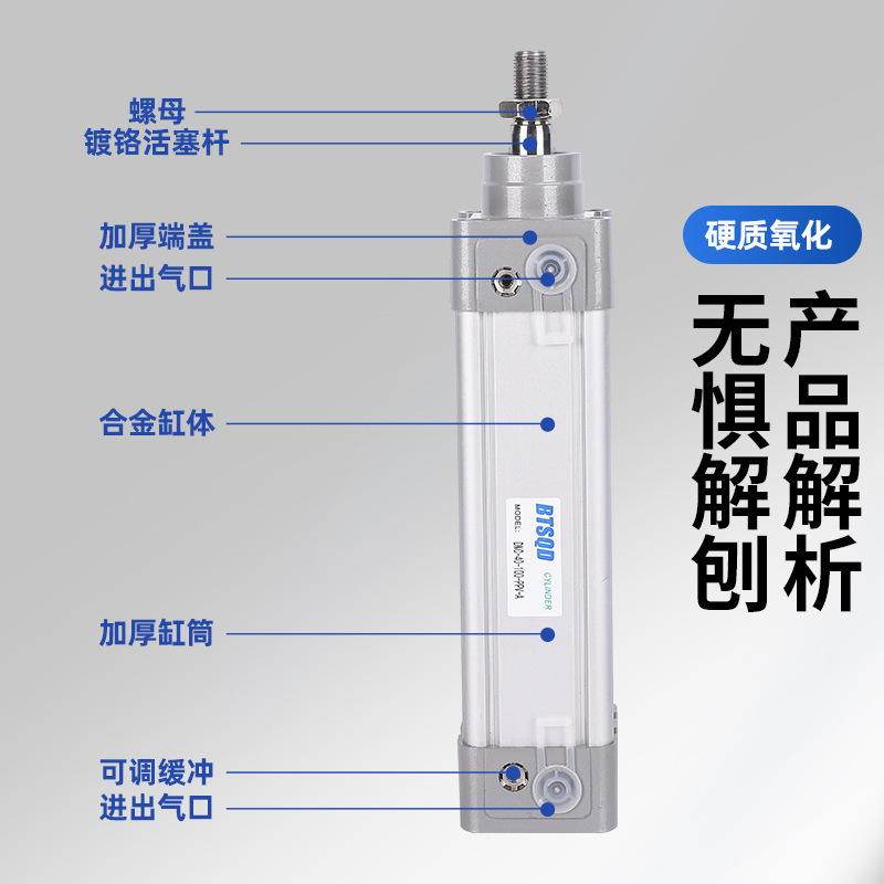 DNC/SE 標準シリンダ 32-40-50-63-80-100-125X150X175X200X250-PPV-A-S|undefined