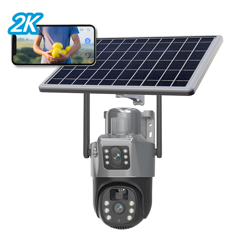 Nuevo monitor de cámara solar wifi al aire libre para teléfonos móviles remotos al aire libre monitoreo HD con visión nocturna