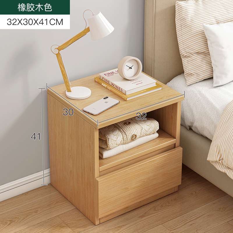 Dormitorio mesita de noche mesa lateral de viento crema sala de estar hogar simple y moderno apartamento pequeño casa de alquiler estante de cama