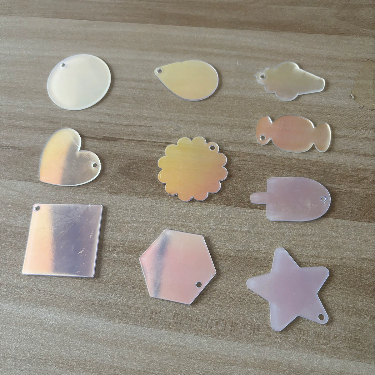 Аcrylic chain, transparent set, accessories handmade, 5cm, wholesale