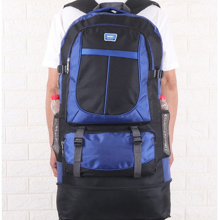 户外运动110升双肩包男学生书包超大容量行李背包户外务工登山包