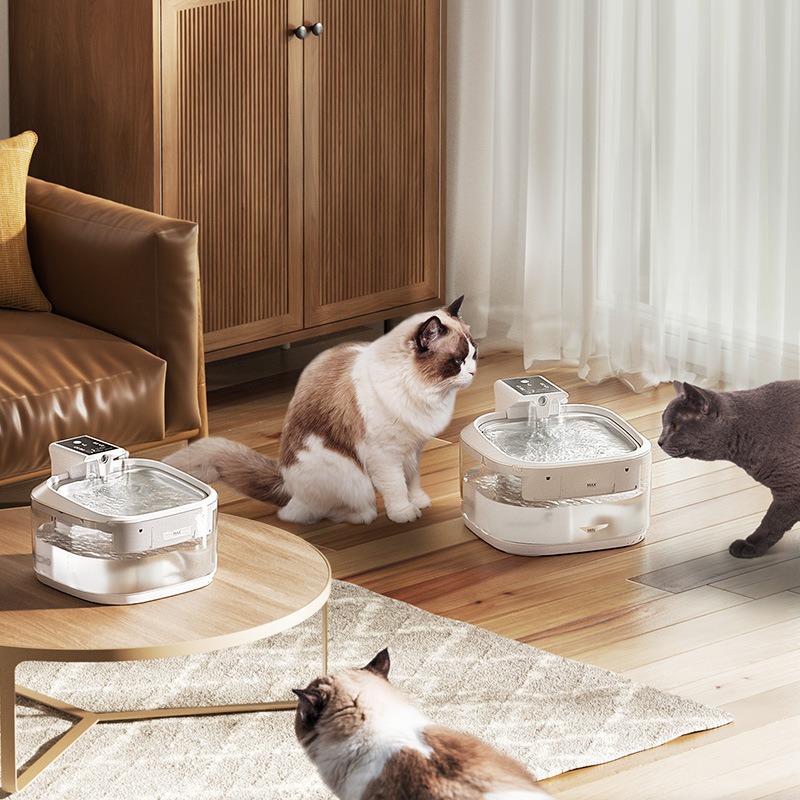 Amazon Pet Products Big Capacity Cargable Pet Drinker Automático Circulación Filtración Inducción Cat Dog Drinker