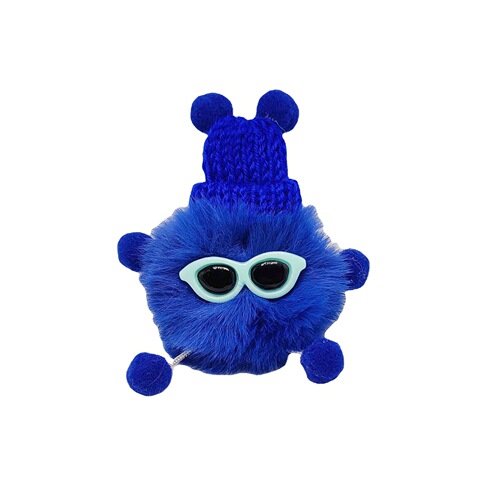 Imitation rex rabbit fur little briquette elf ins internet celebrity cute bag charm plush doll car key chain pendant