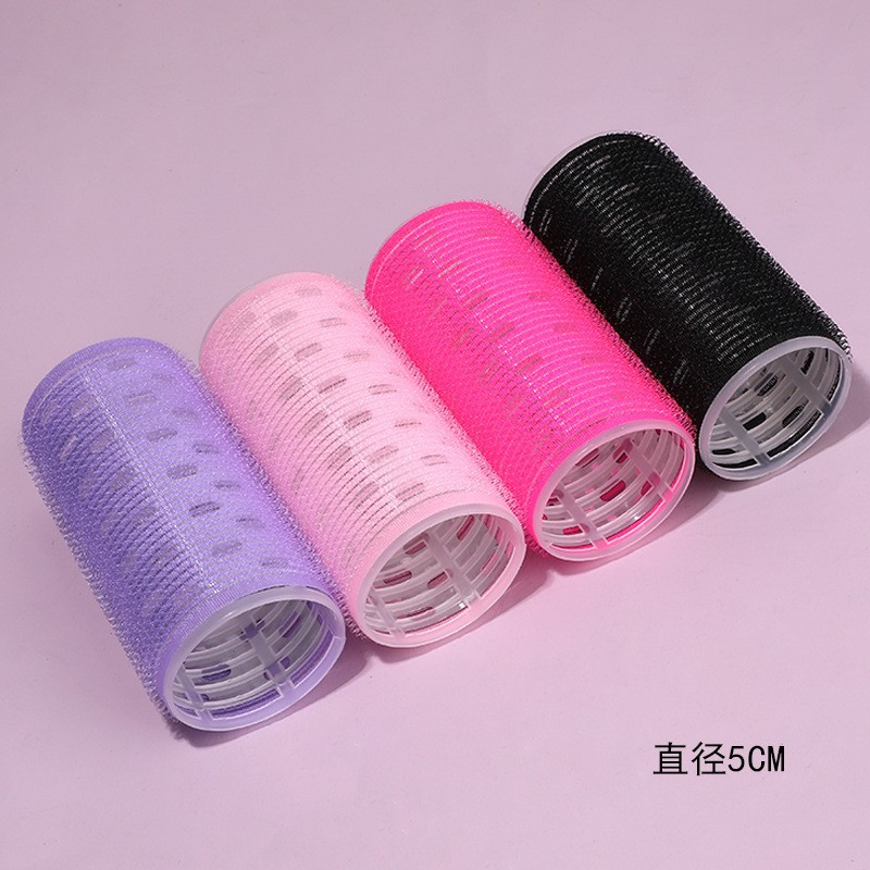 50 × 120 con rizador de flequillo de hoja de aluminio, rizador de cabello esponjoso autoadhesivo, rizador de cabello, techo alto, rollo hueco