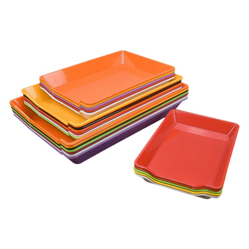 Меламиновый горячий горшок гарнир тарелка Наложенная тарелка для барбекю прямоугольная струнная тарелка самообслуживания горячий горшок посуда тарелка Коммерческая имитация фарфора