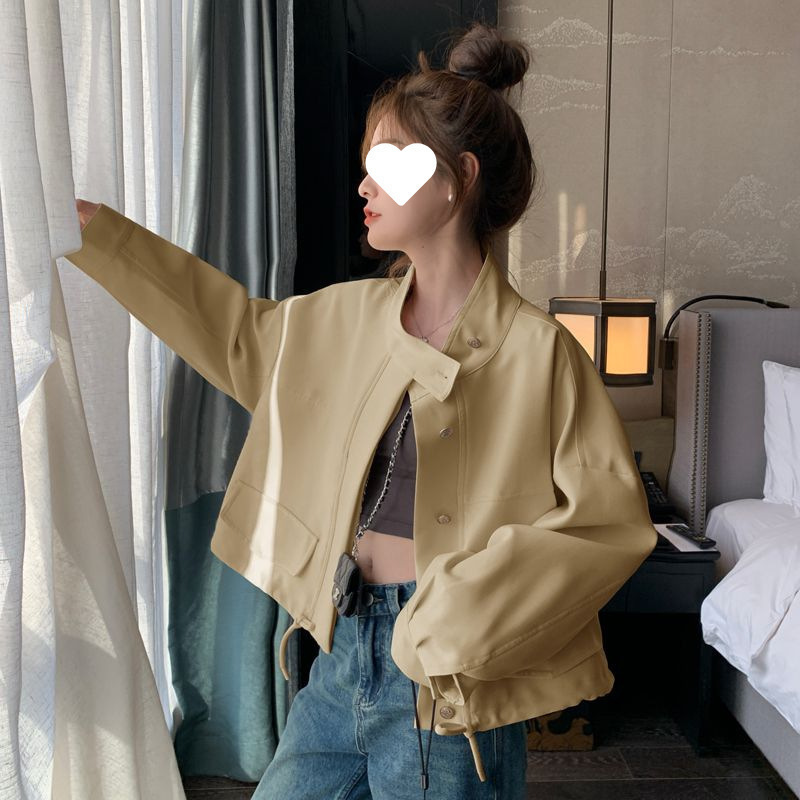 今年流行工装短外套女春秋小个子2025新款爆款高级感夹克休闲风衣|undefined